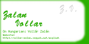 zalan vollar business card